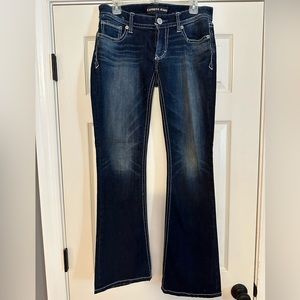 LIGHTLY WORN Express dark washed jeans, boot cut